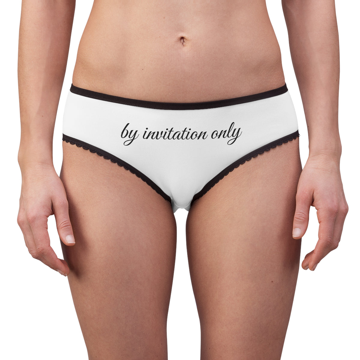 Women’s Briefs “by invitation only” Lace - Trim Bikini Panties