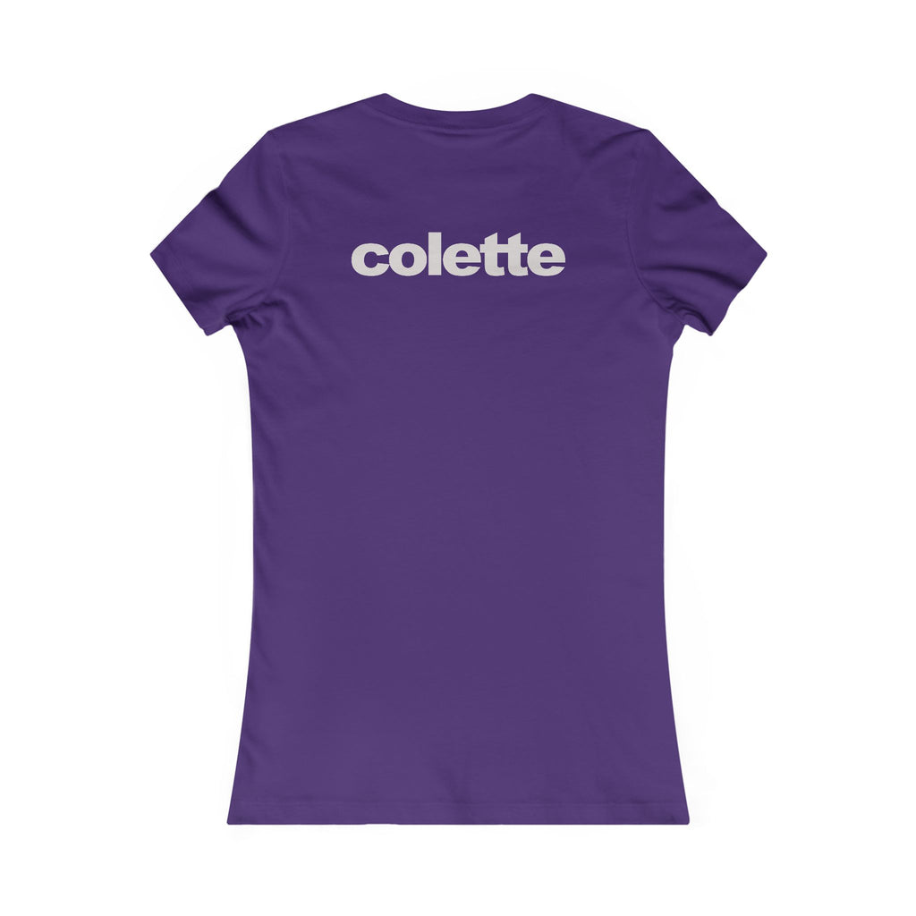 Behave Strikethrough -  Women's Fitted 'colette' Graphic T-Shirt - 15 COLORS