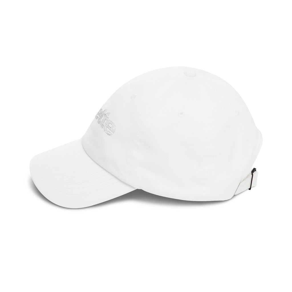Embroidered  White on White "colette" Minimalist Baseball Hat