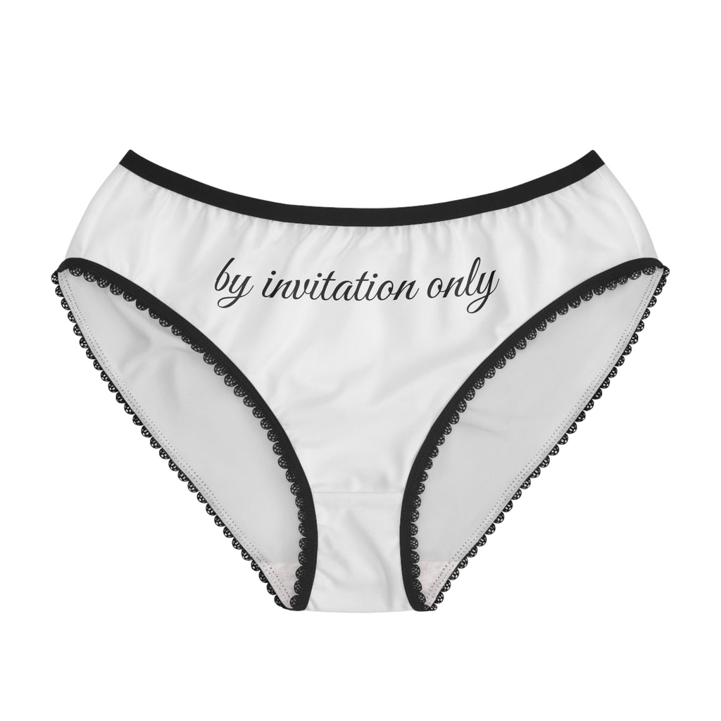 Women’s Briefs “by invitation only” Lace - Trim Bikini Panties