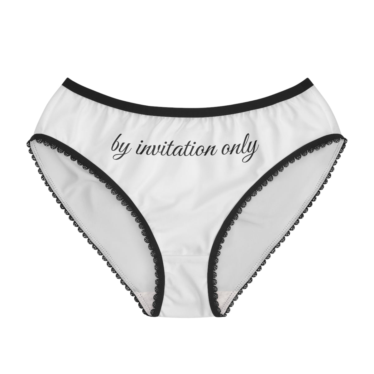 Women’s Briefs “by invitation only” Lace - Trim Bikini Panties