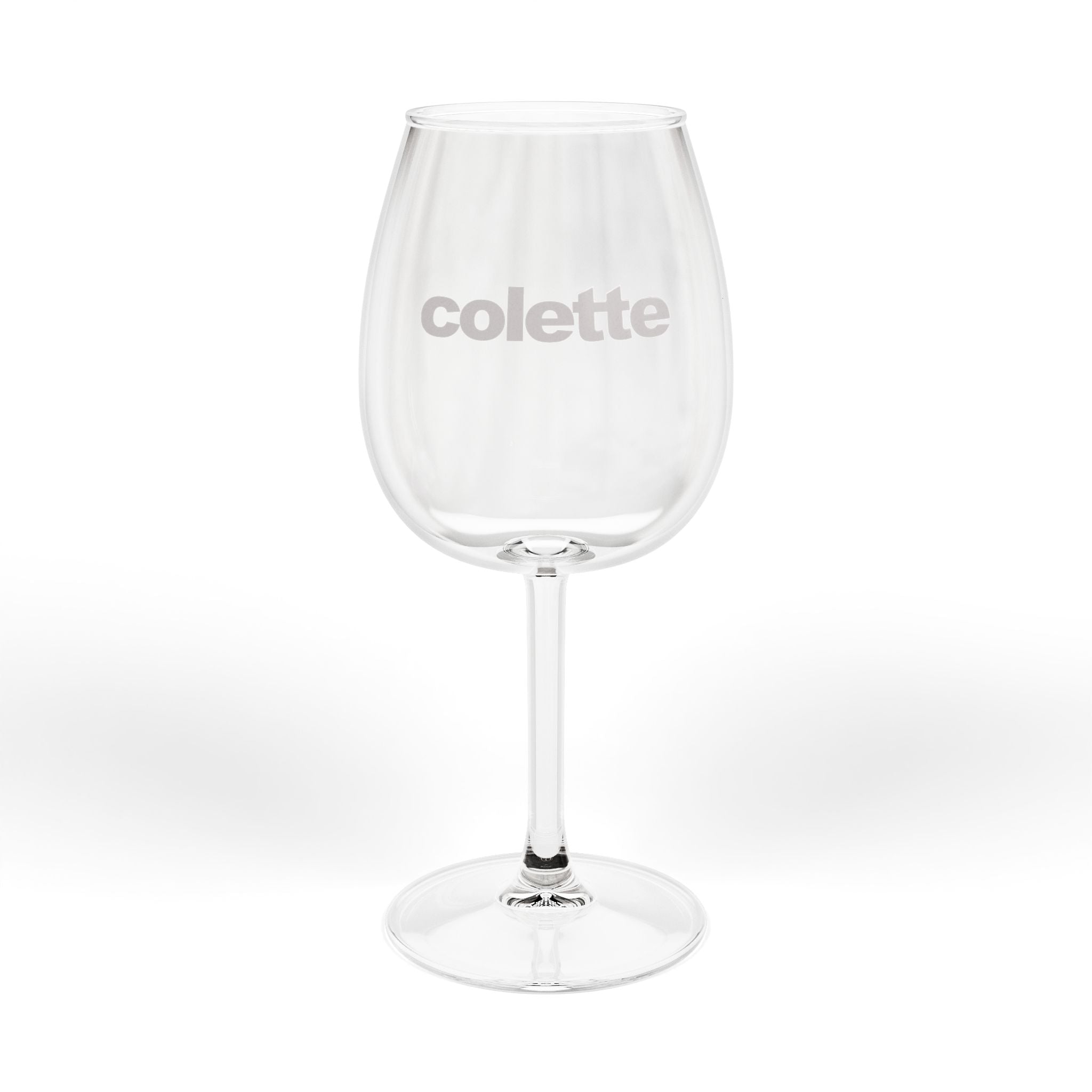 'colette' 12oz Wine Glass — Engraved Stemmed Glass