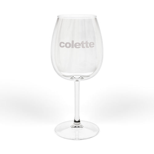 'colette' 12oz Wine Glass — Engraved Stemmed Glass