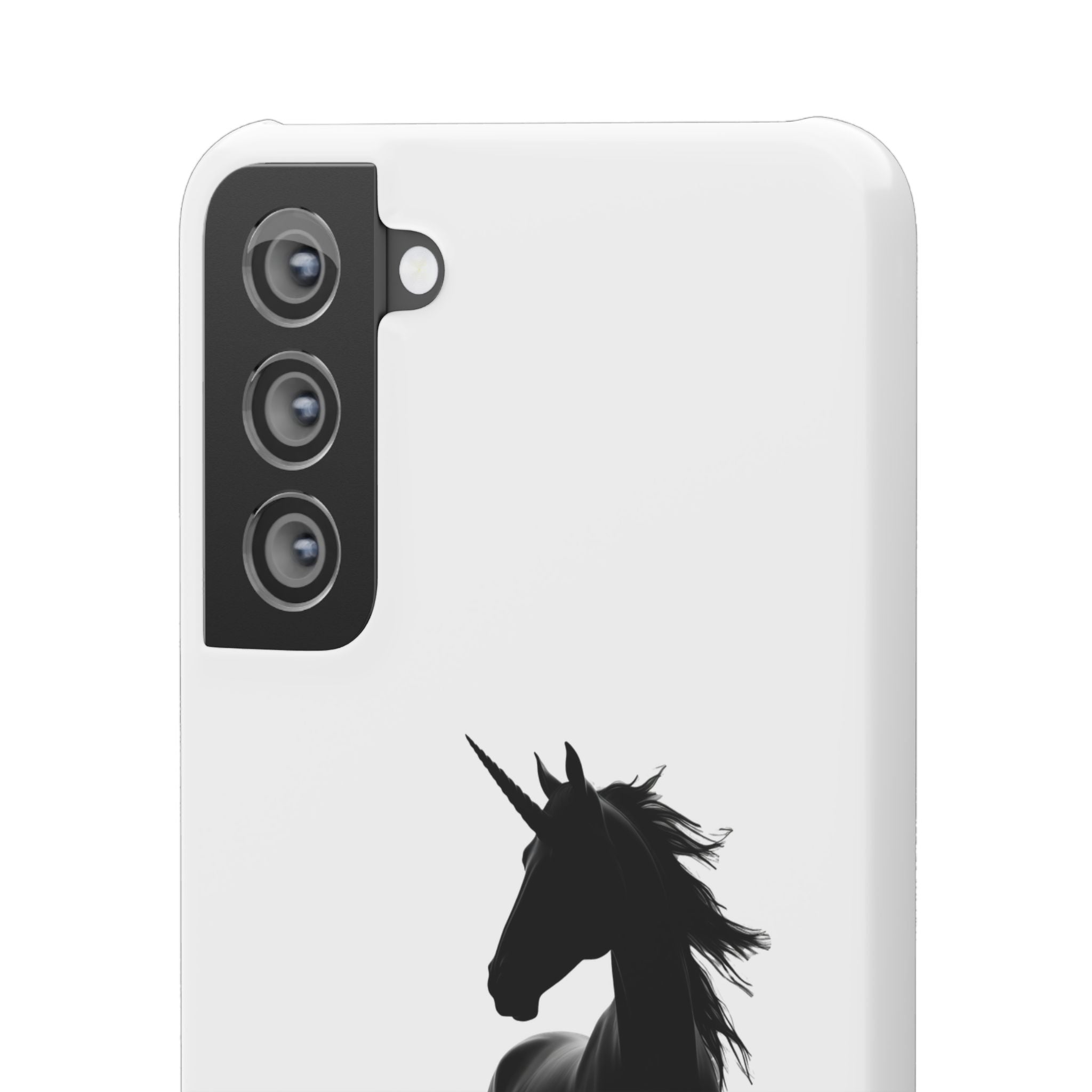 Unicorn Silhouette Phone Case – 'You found me' Protective Snap Case