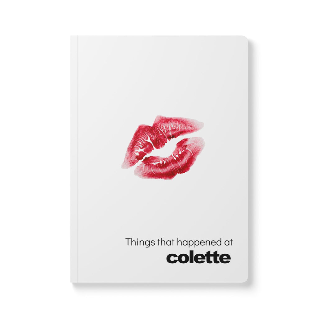 Softcover Journal — “Things that happened at colette” Kiss Print Notebook