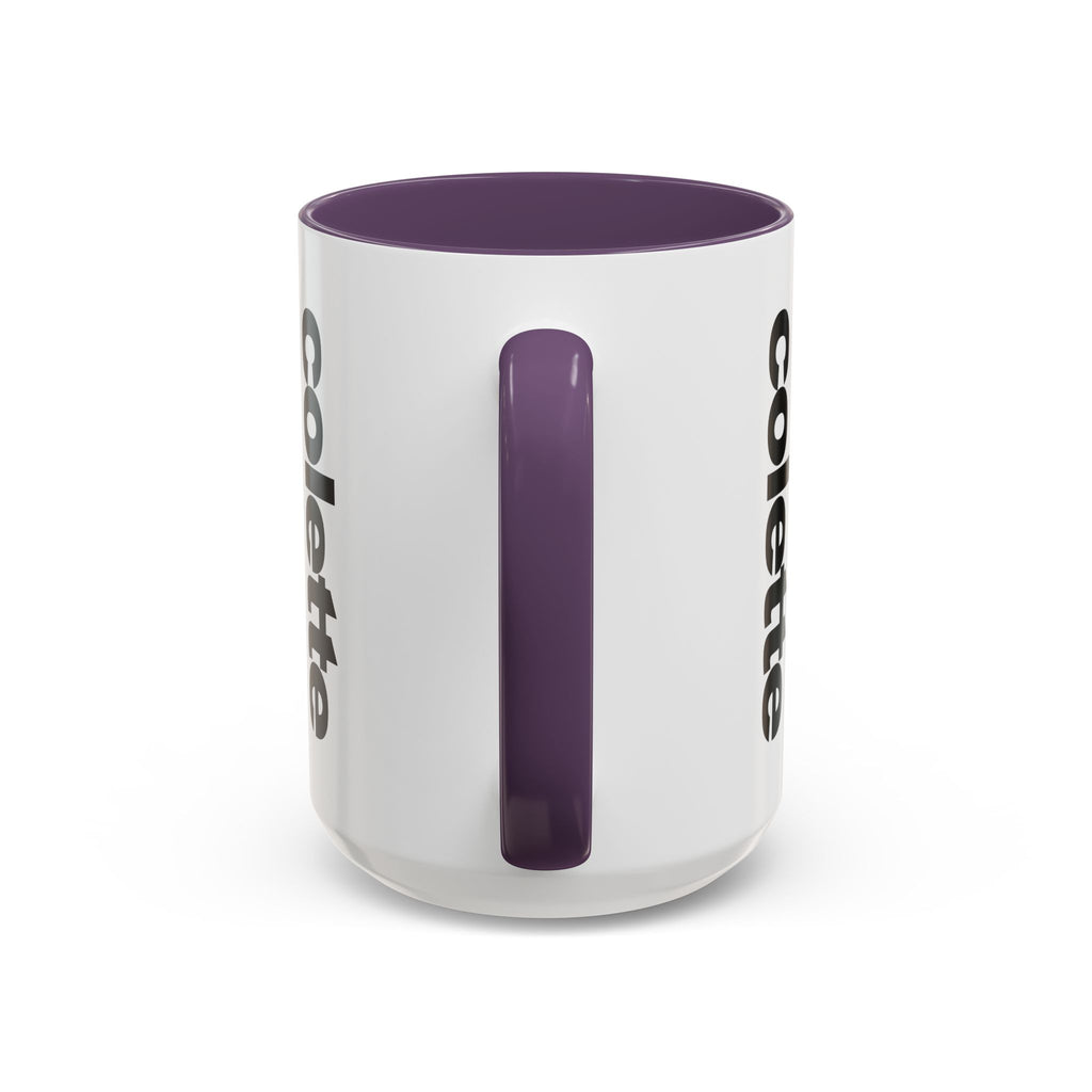 colette Accent Coffee Mug – Color Handle & Interior (11/15oz)