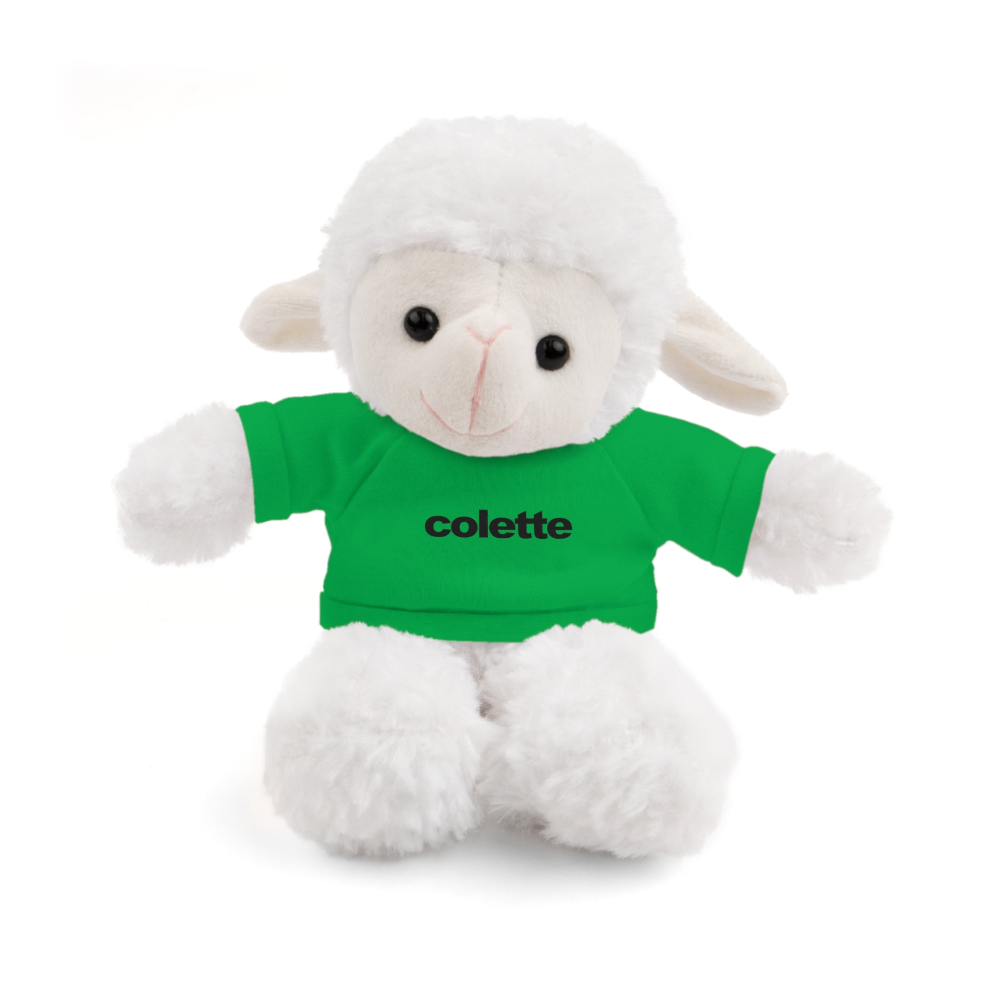 Stuffed Animal with 'colette' Logo Tee - 6 ANIMALS & 6 COLORS