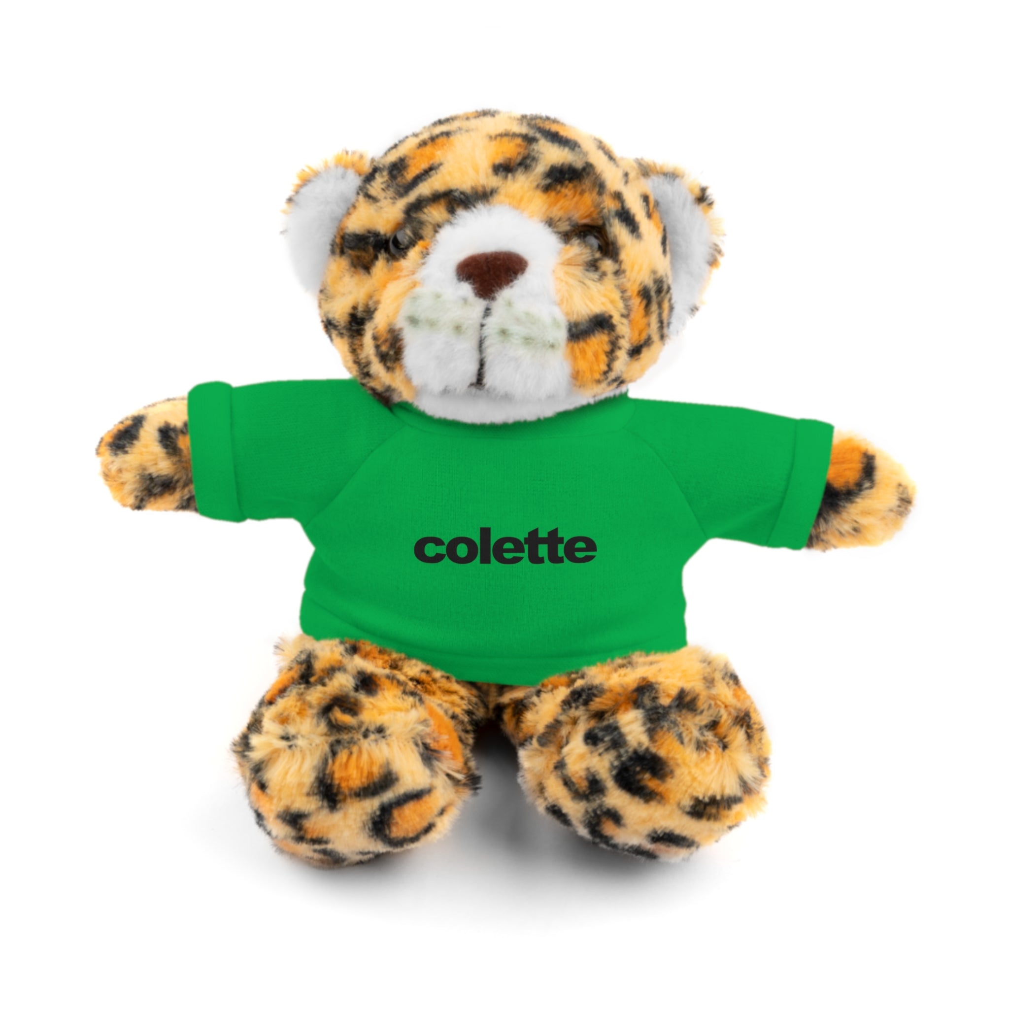 Stuffed Animal with 'colette' Logo Tee - 6 ANIMALS & 6 COLORS