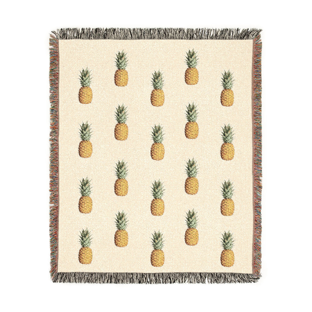 Pineapple Woven Throw Blanket - Decorative Throw