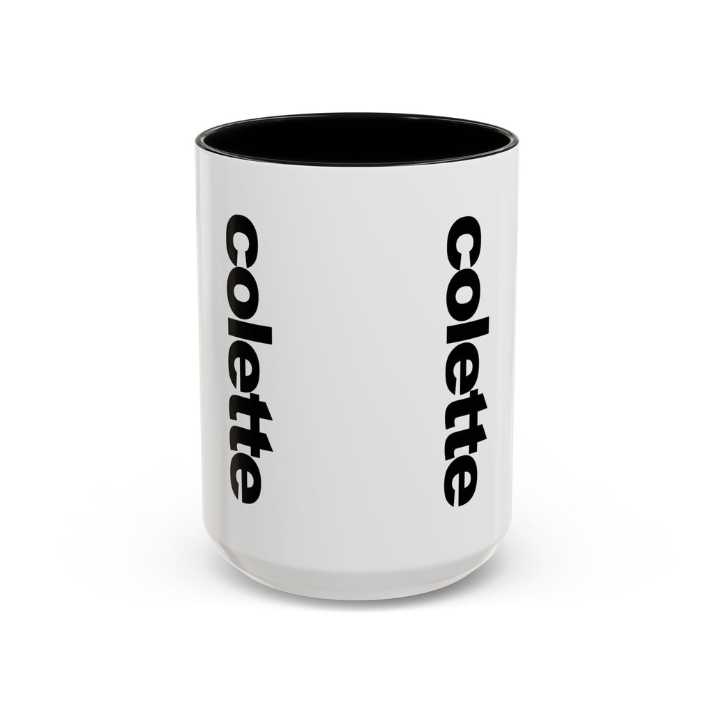 colette Accent Coffee Mug – Color Handle & Interior (11/15oz)