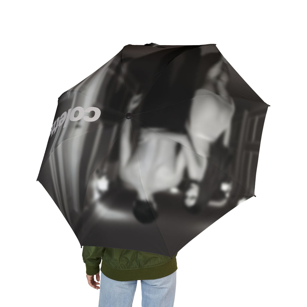 Sexy Foldable Travel Umbrella — Semi‑Automatic Compact Black w/ 'colette' Logo