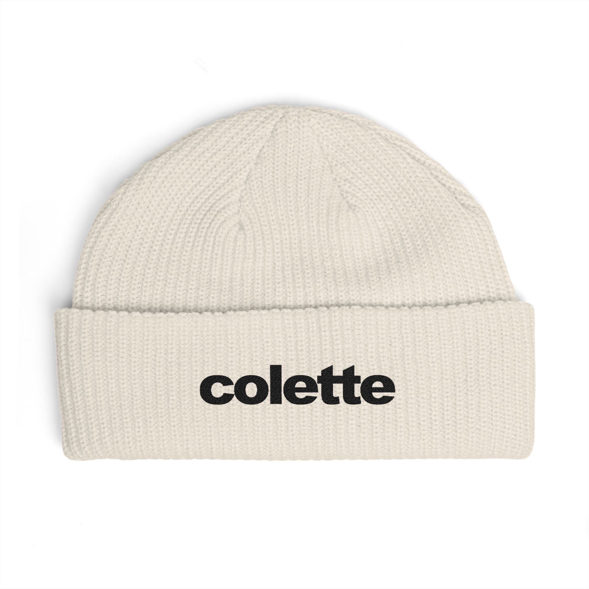 colette Cuff Beanie Ribbed Knit Winter Hat - 8 COLORS