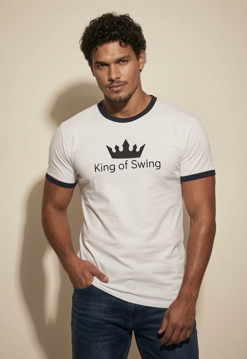 "King of Swing" Ringer T-Shirt - Crown Tee