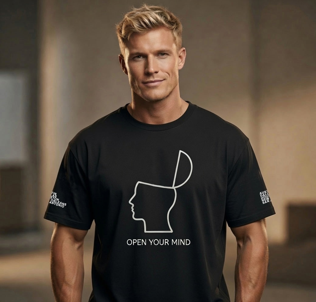 Unisex Boxy T-Shirt - Open Your Mind with colette Logo Back