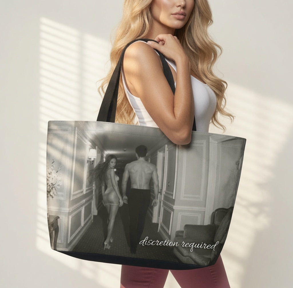 Marmont Weekender Tote Bag – Black & White Couple Photo Travel Tote