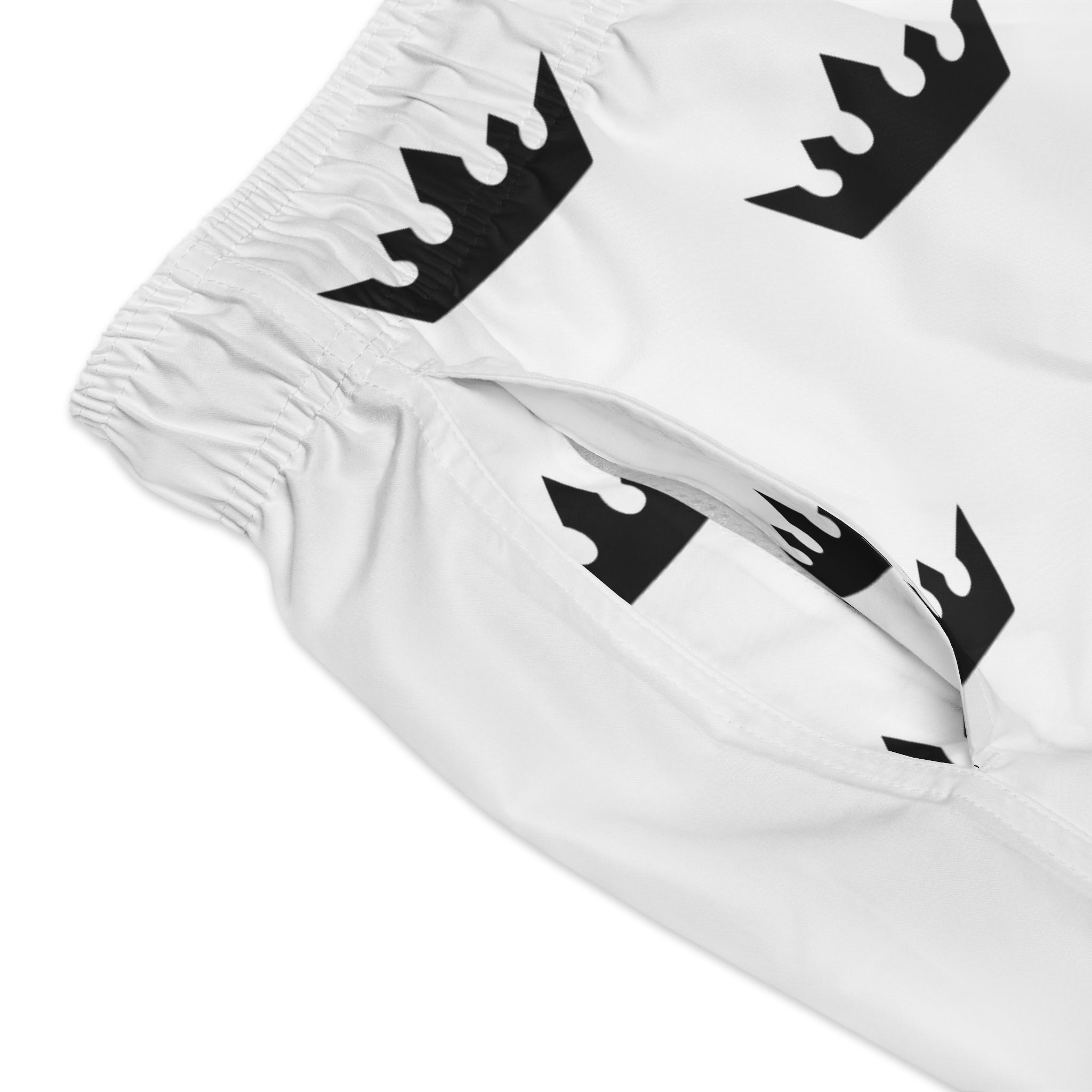 Crown Print Swim Trunks - King of Swing