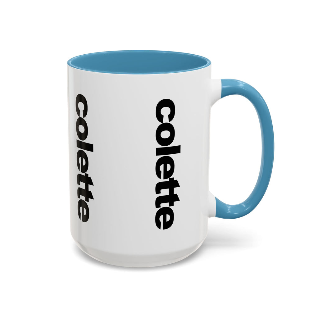 colette Accent Coffee Mug – Color Handle & Interior (11/15oz)