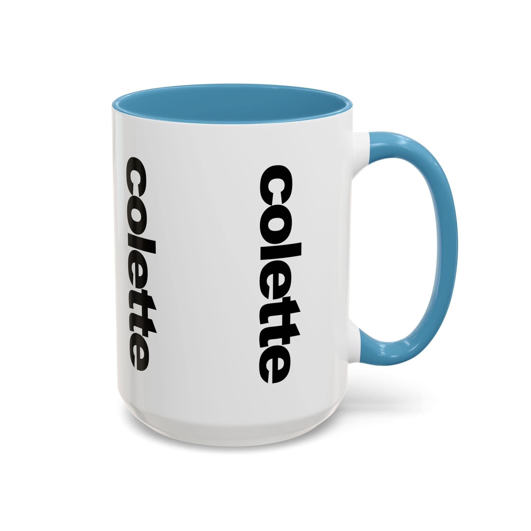 colette Accent Coffee Mug – Color Handle & Interior (11/15oz)