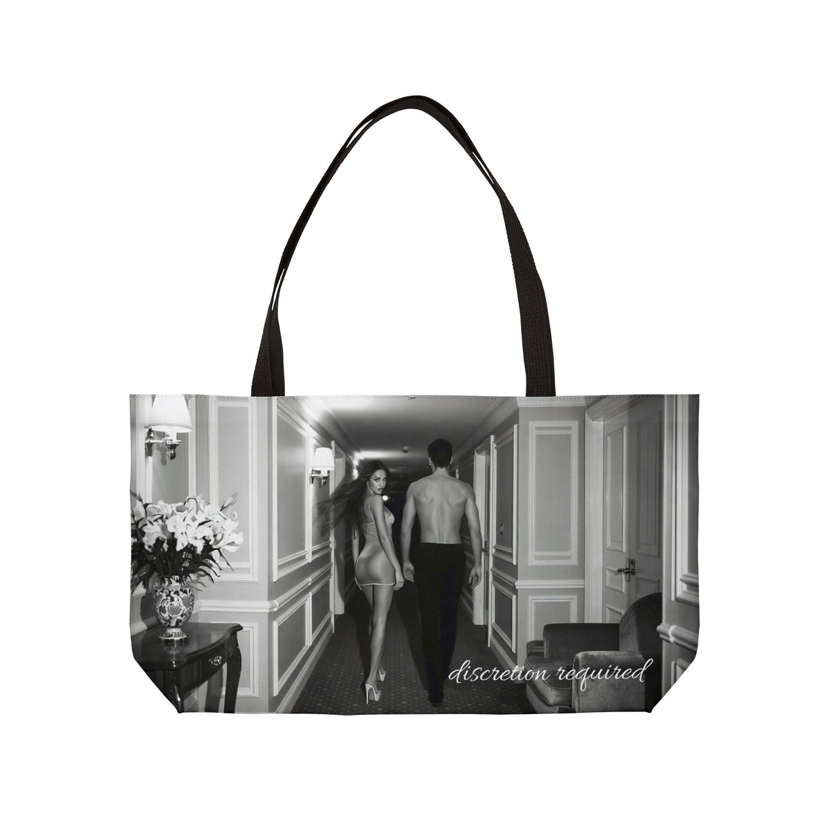 Marmont Weekender Tote Bag – Black & White Couple Photo Travel Tote