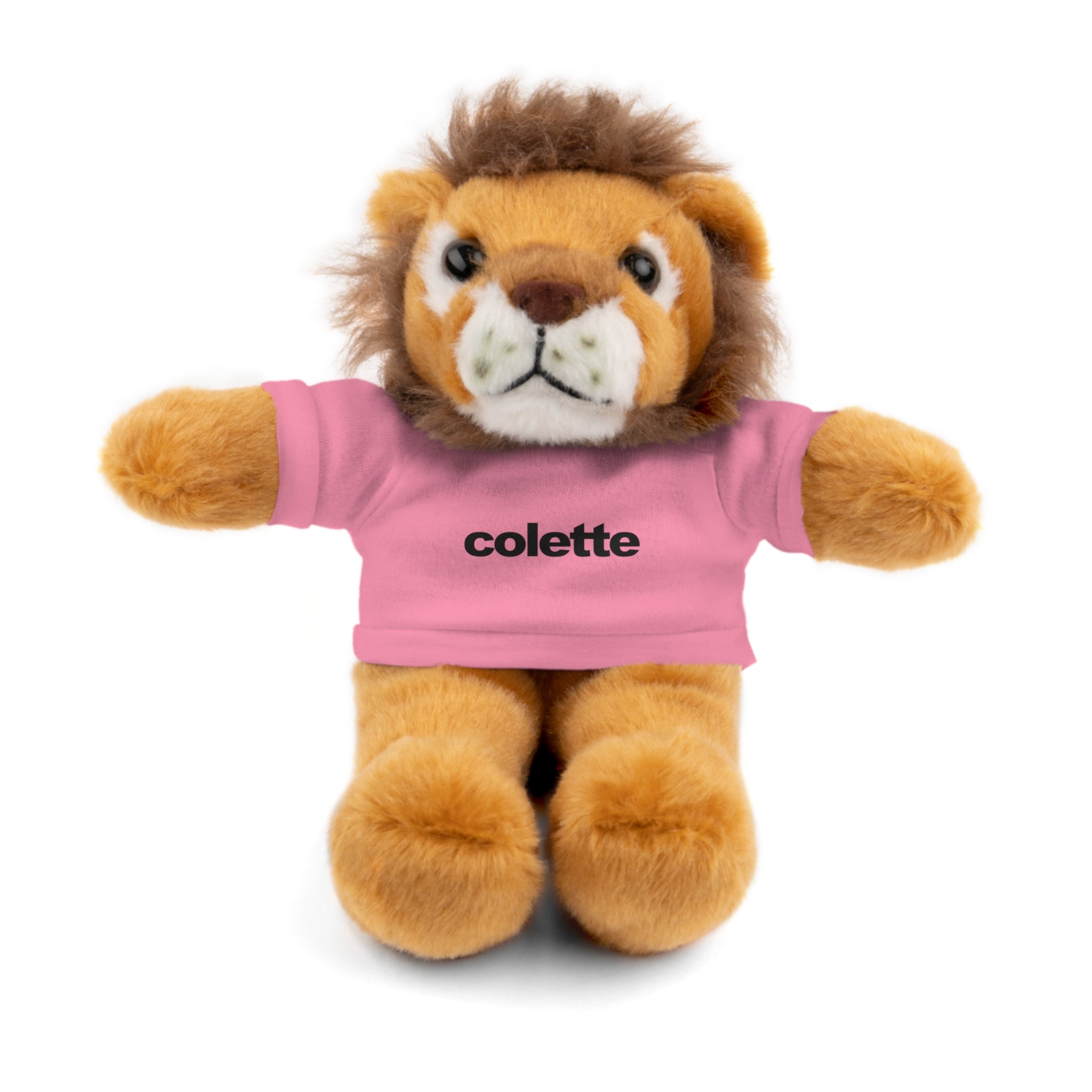Stuffed Animal with 'colette' Logo Tee - 6 ANIMALS & 6 COLORS