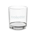 Engraved Whiskey Glass 10.5 oz - Personalized 'colette' Rocks Glass