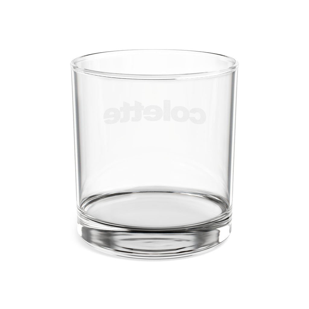 Engraved Whiskey Glass 10.5 oz - Personalized 'colette' Rocks Glass
