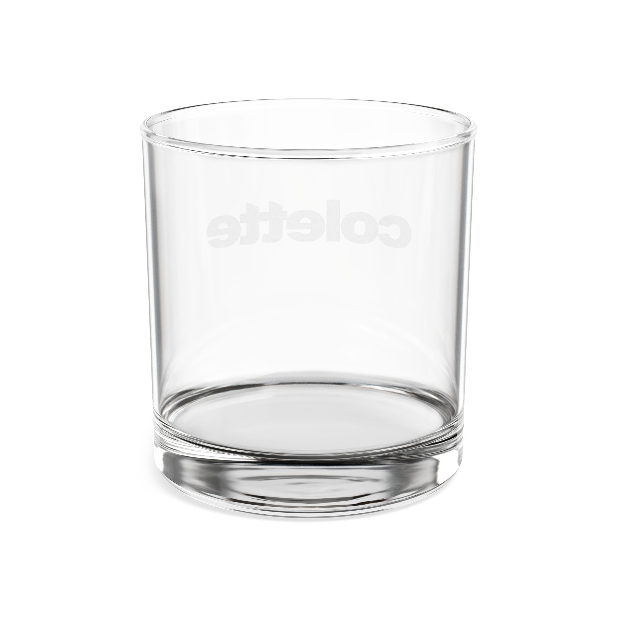Engraved Whiskey Glass 10.5 oz - Personalized 'colette' Rocks Glass