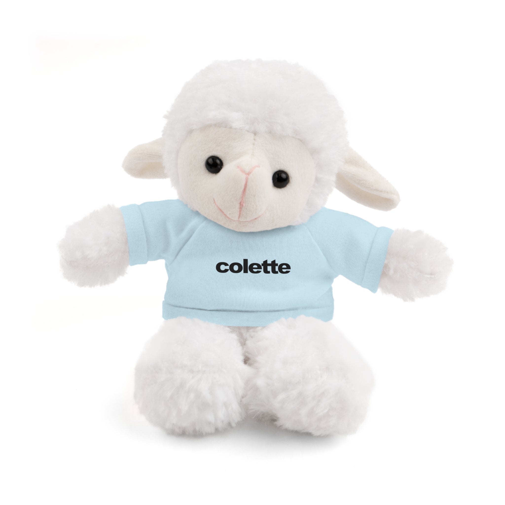 Stuffed Animal with 'colette' Logo Tee - 6 ANIMALS & 6 COLORS