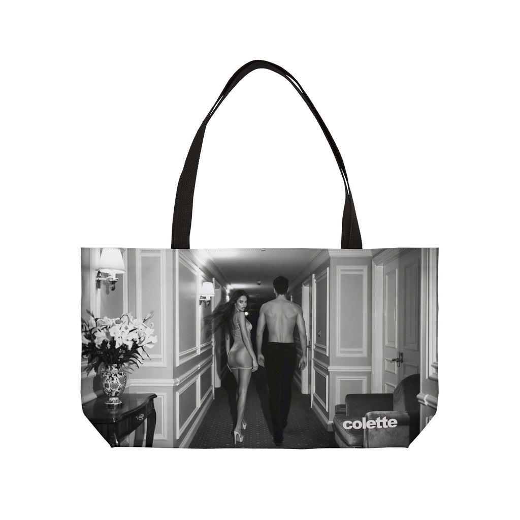 Marmont Weekender Tote Bag – Black & White Couple Photo Travel Tote