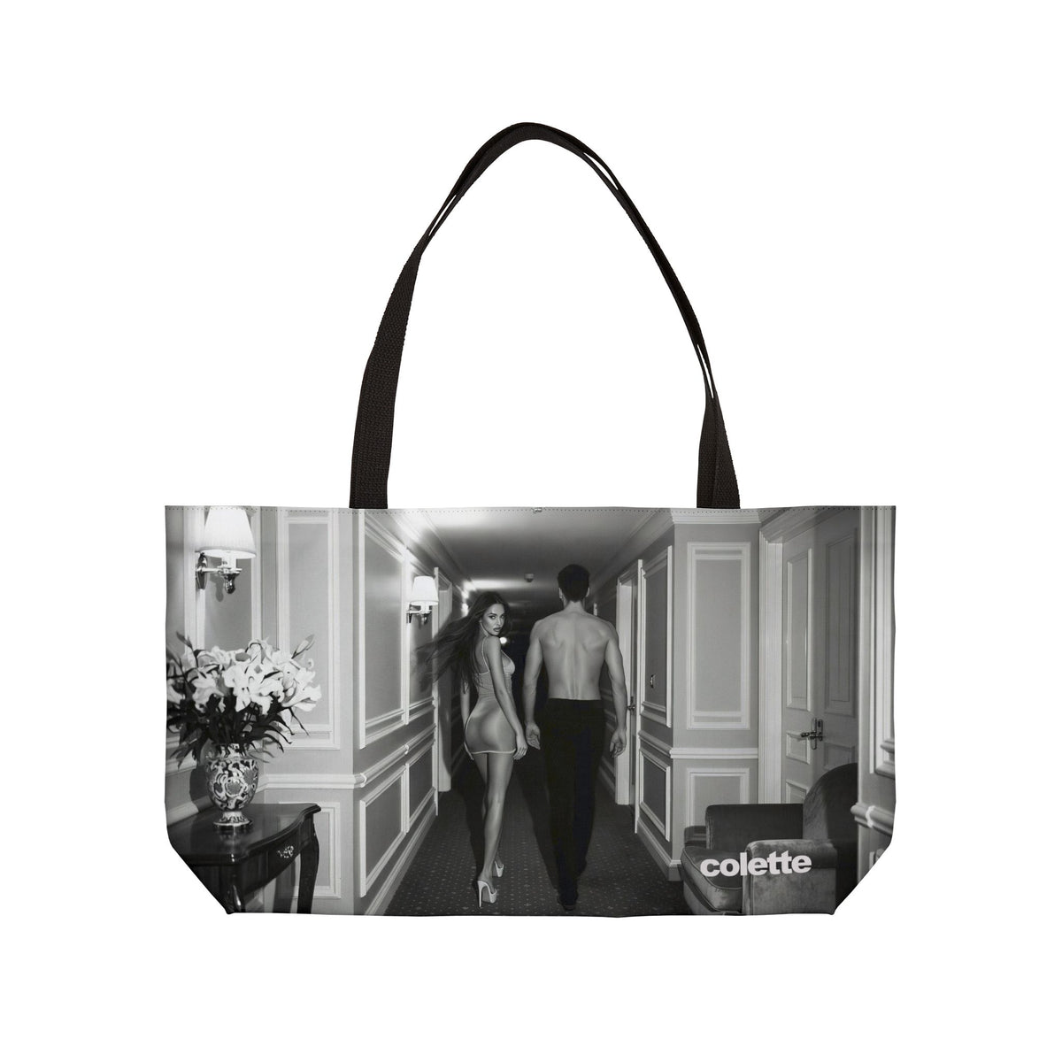 Marmont Weekender Tote Bag – Black & White Couple Photo Travel Tote