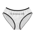 Women’s Briefs “by invitation only” Lace - Trim Bikini Panties