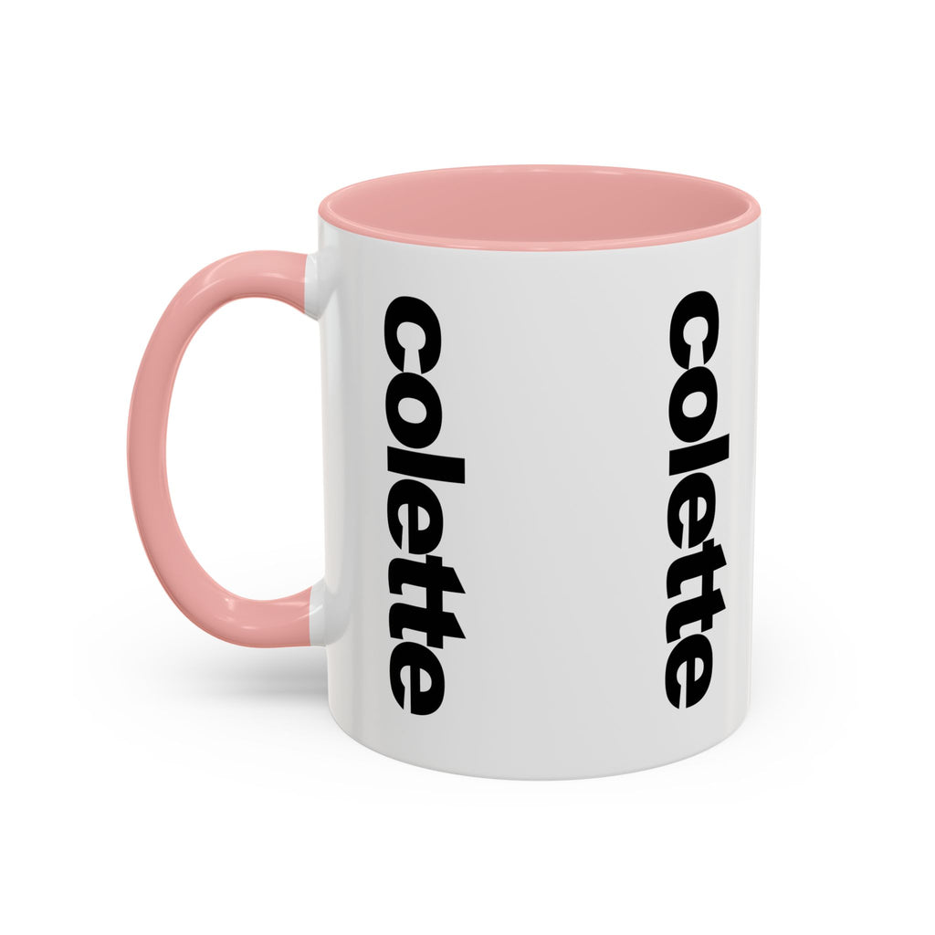 colette Accent Coffee Mug – Color Handle & Interior (11/15oz)