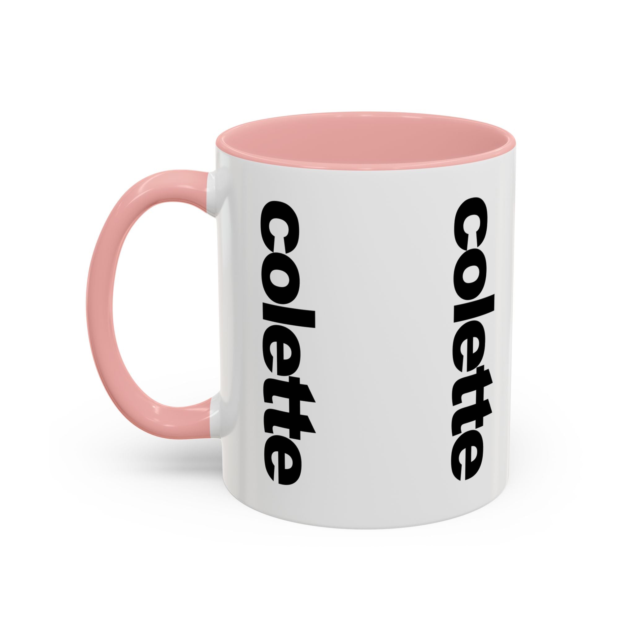 colette Accent Coffee Mug – Color Handle & Interior (11/15oz)