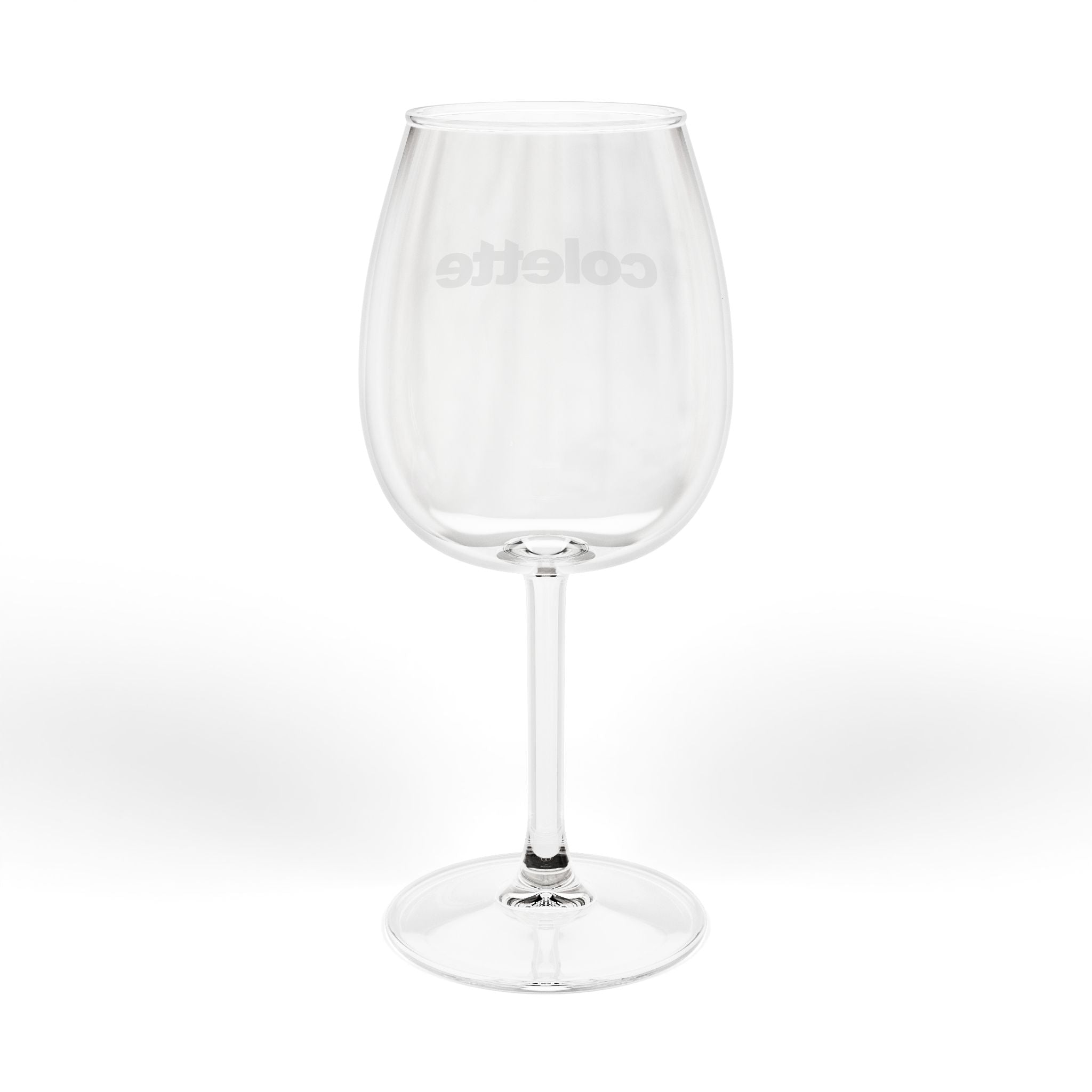 'colette' 12oz Wine Glass — Engraved Stemmed Glass