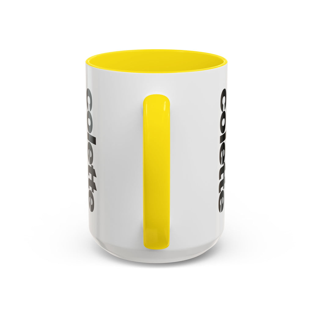 colette Accent Coffee Mug – Color Handle & Interior (11/15oz)