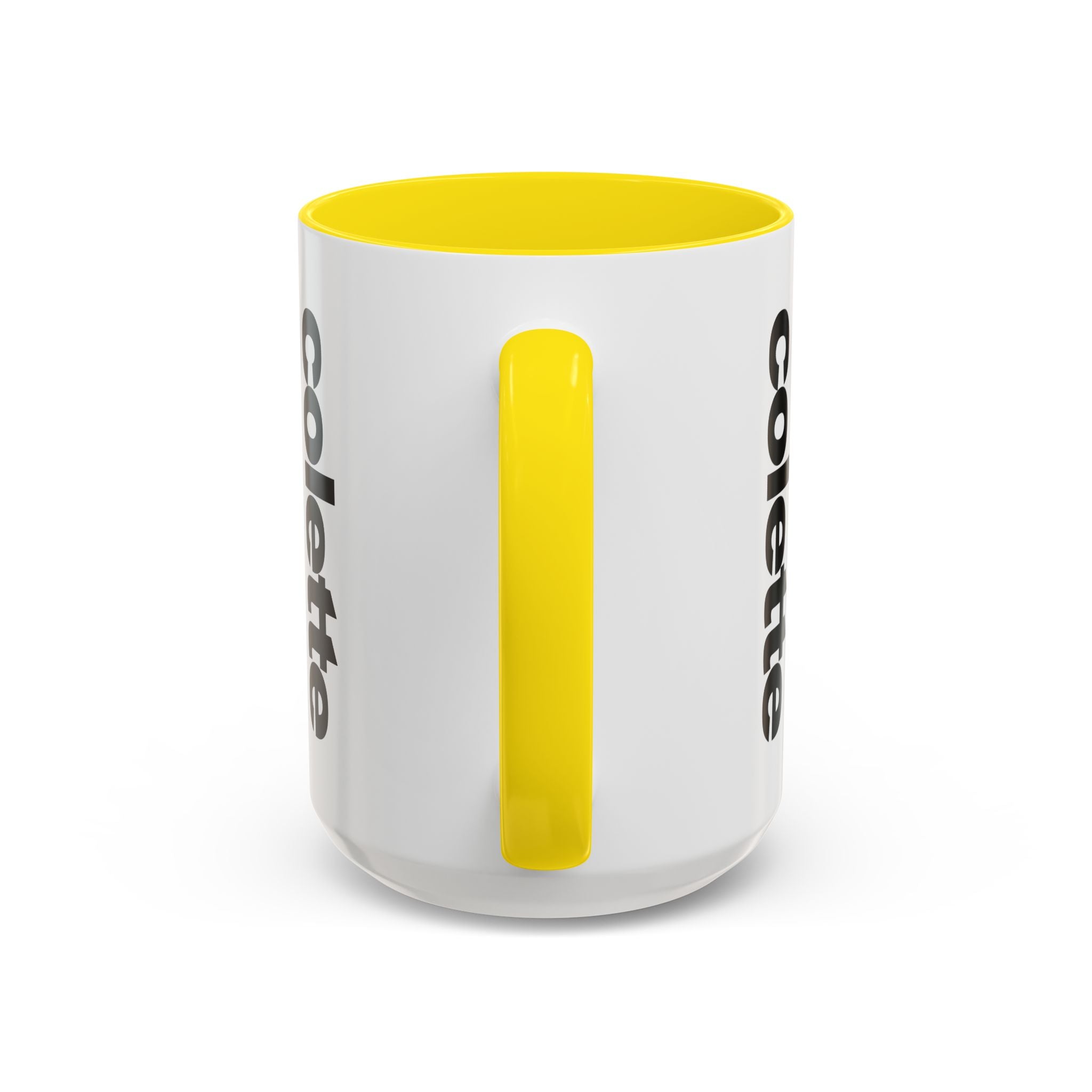 colette Accent Coffee Mug – Color Handle & Interior (11/15oz)
