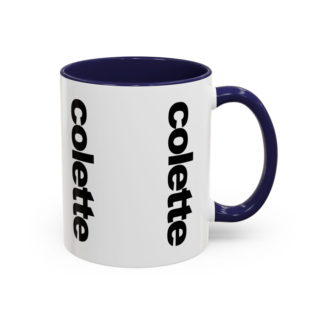 colette Accent Coffee Mug – Color Handle & Interior (11/15oz)