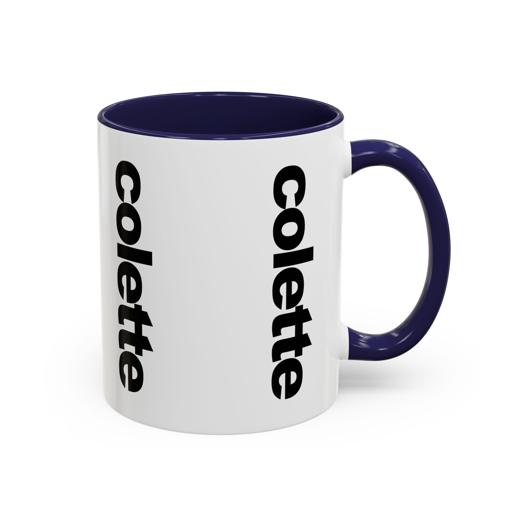 colette Accent Coffee Mug – Color Handle & Interior (11/15oz)