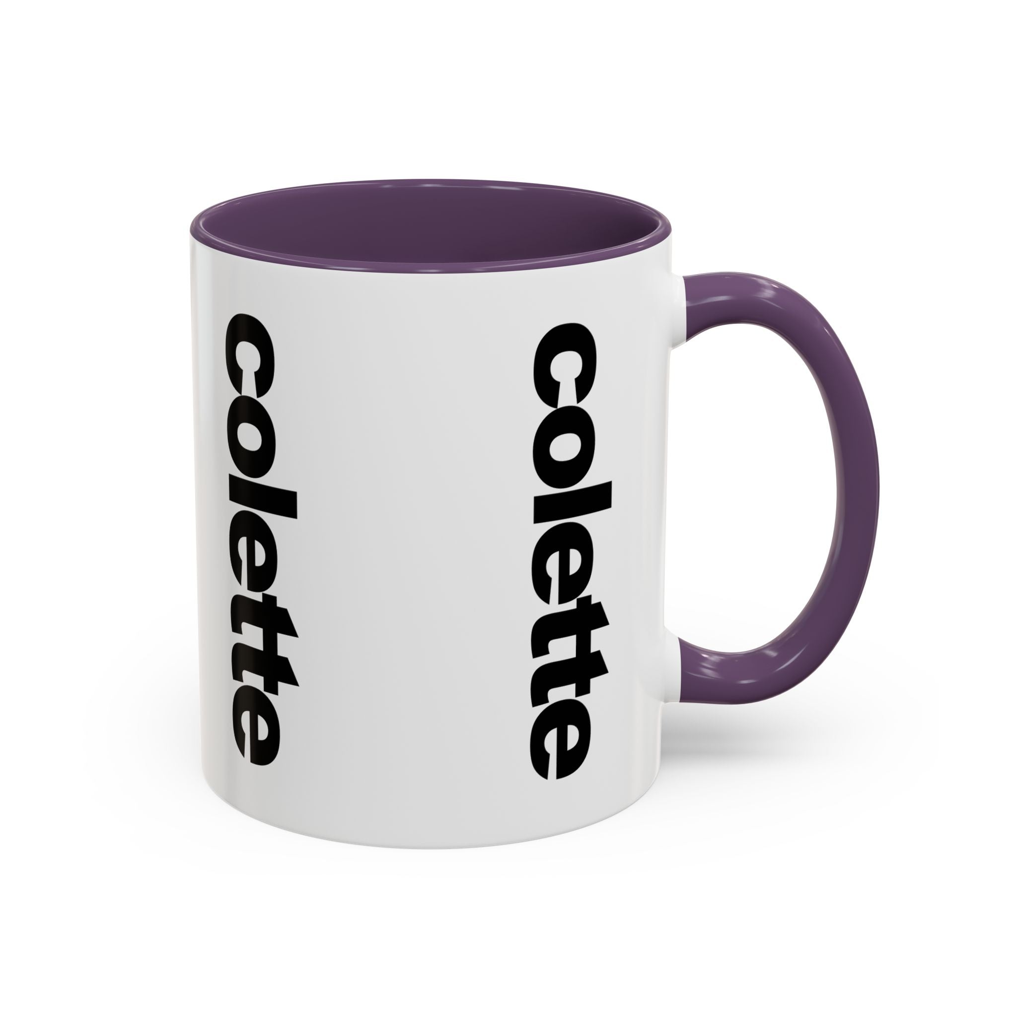 colette Accent Coffee Mug – Color Handle & Interior (11/15oz)