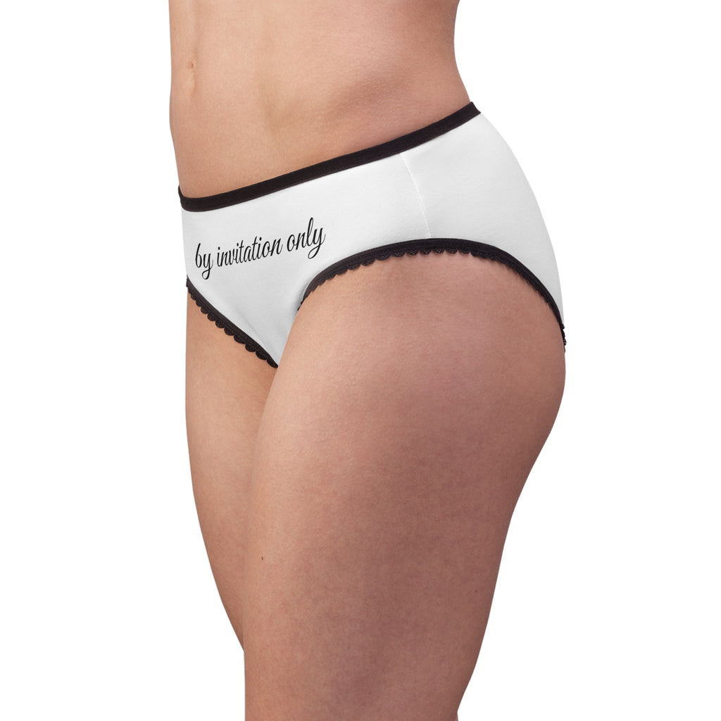 Women’s Briefs “by invitation only” Lace - Trim Bikini Panties