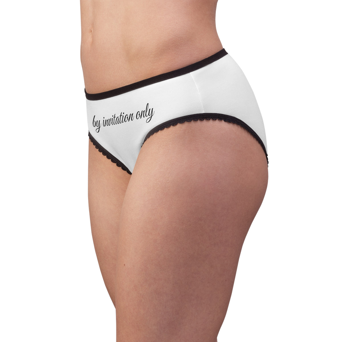Women’s Briefs “by invitation only” Lace - Trim Bikini Panties
