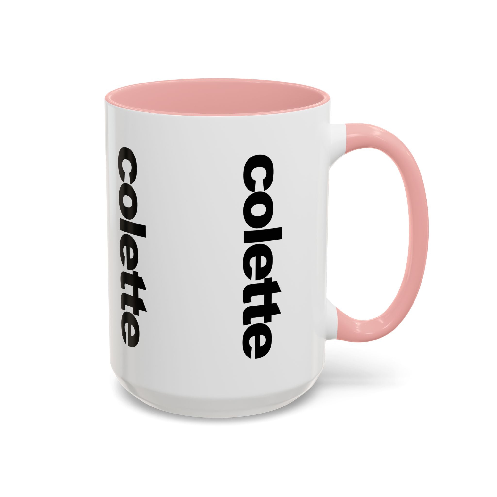 colette Accent Coffee Mug – Color Handle & Interior (11/15oz)