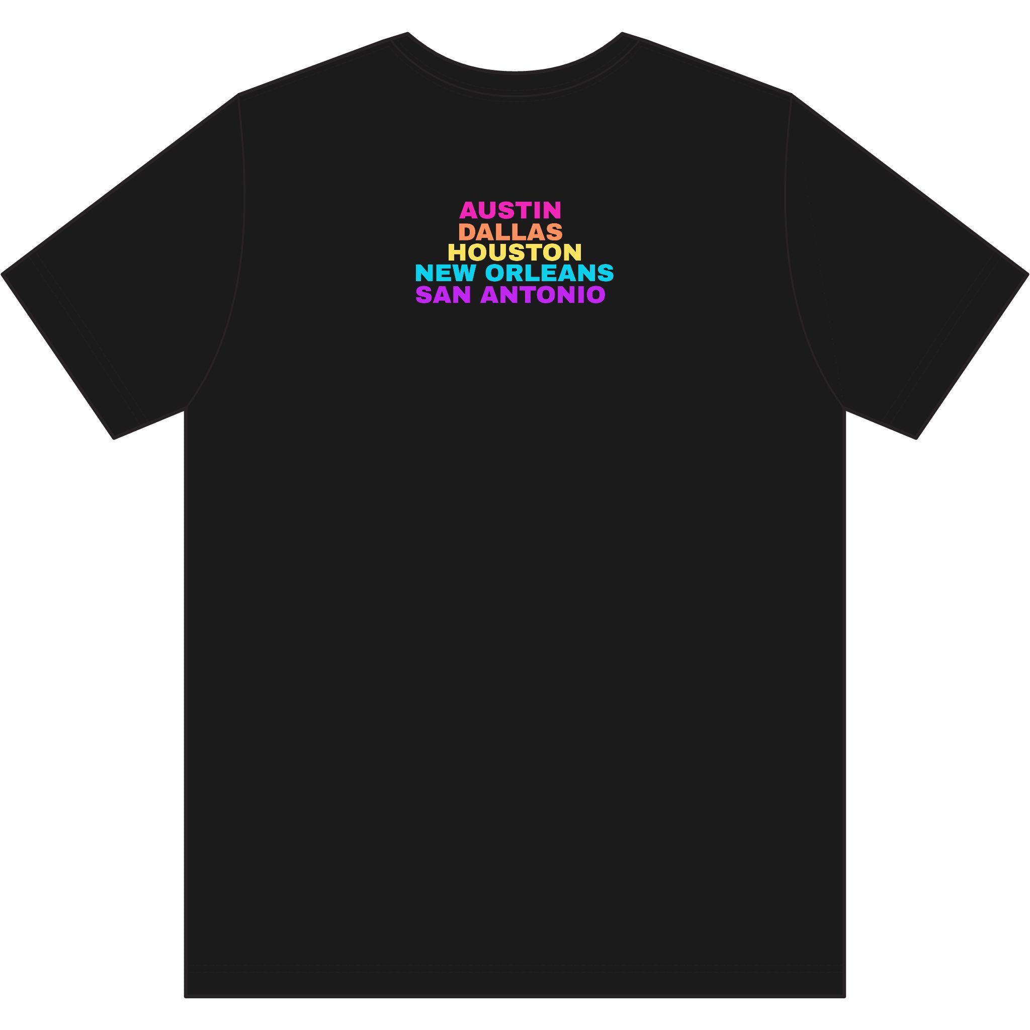 Washed Out colette Retro Rainbow Tee - Repeating Logo Graphic T-Shirt - 10 COLORS
