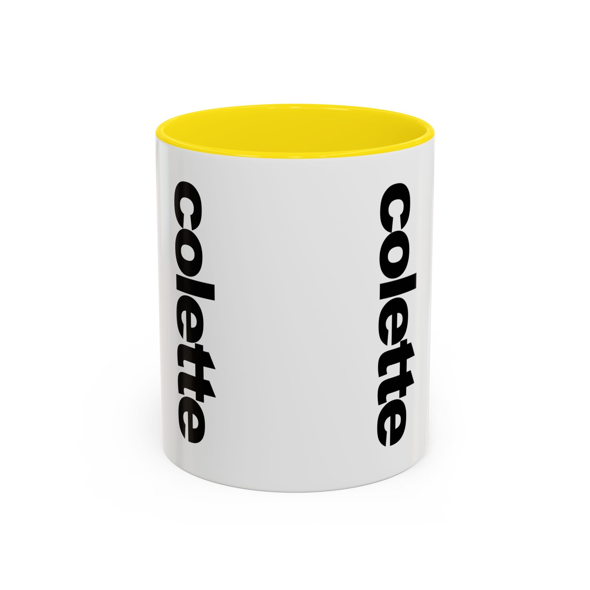 colette Accent Coffee Mug – Color Handle & Interior (11/15oz)