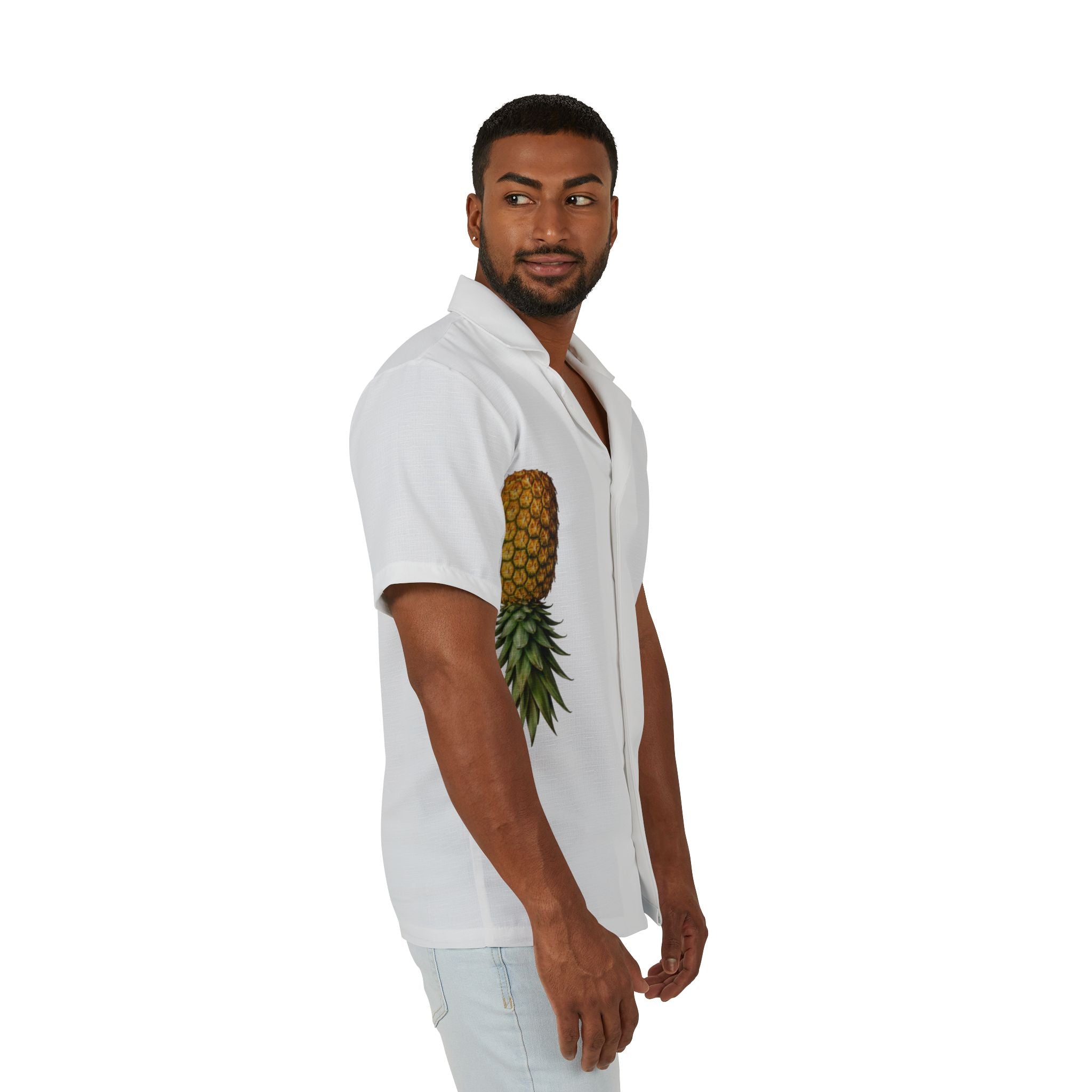 Pineapple Camp Shirt -Tropical Hawaiian Shirt for Men