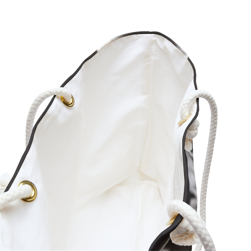 Carlysle Weekender Bag — Moody Black & White Couple Photo Travel Tote