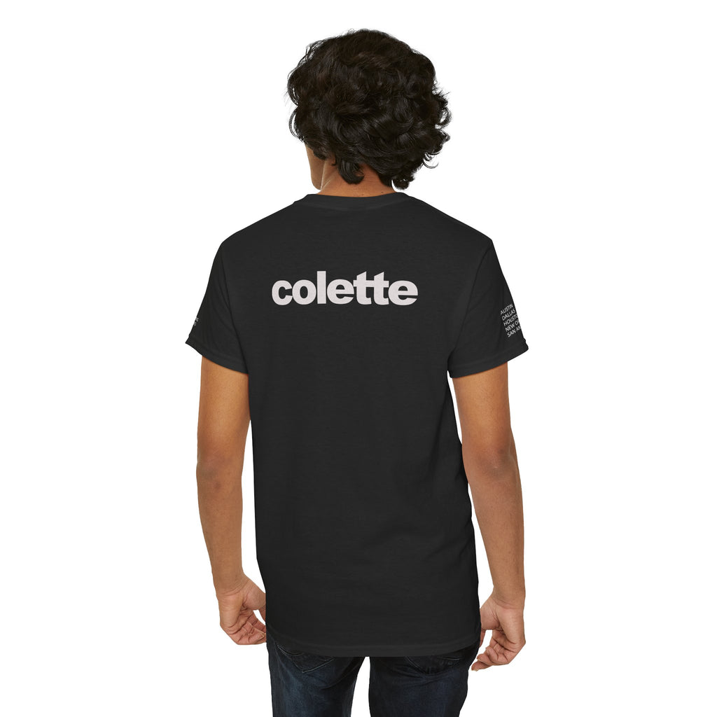Unisex Boxy T-Shirt - Open Your Mind with colette Logo Back