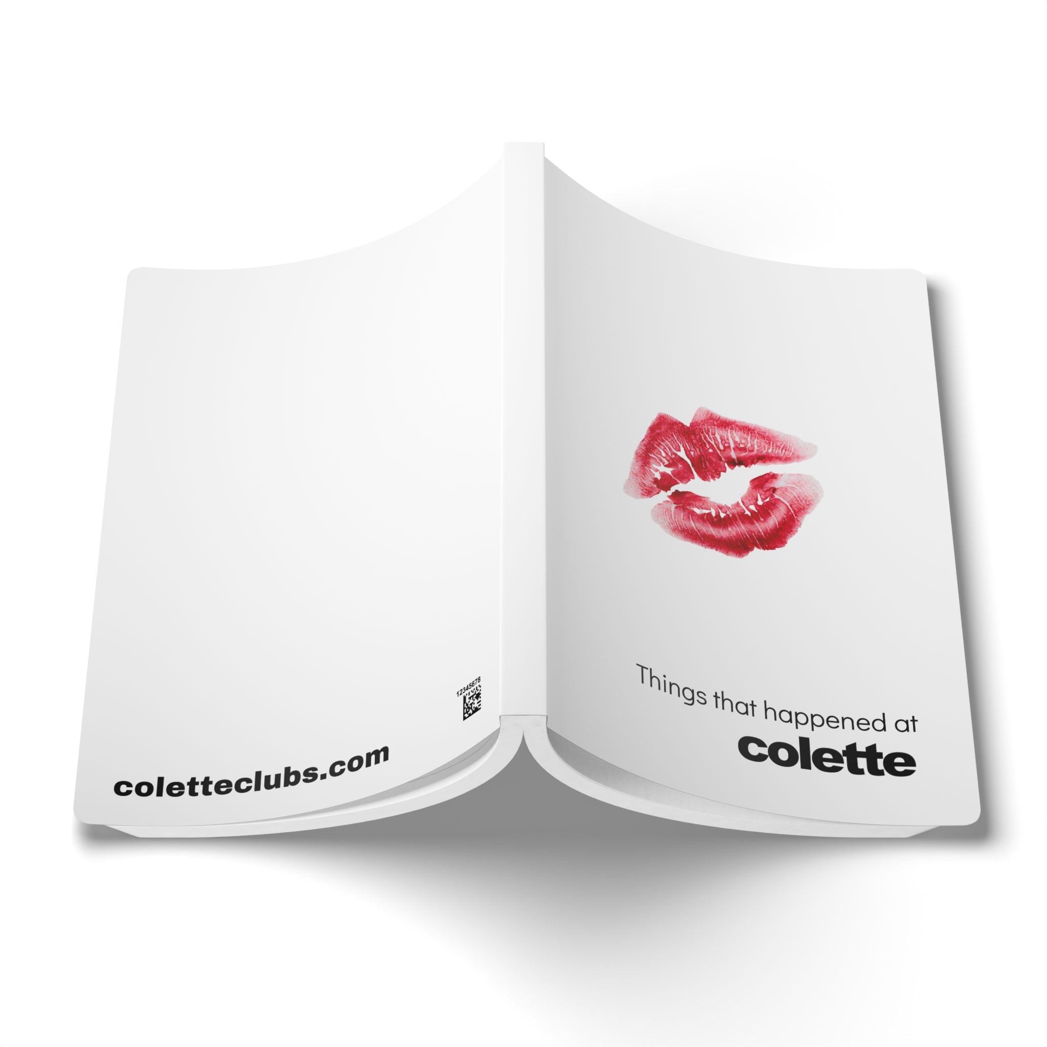 Softcover Journal — “Things that happened at colette” Kiss Print Notebook