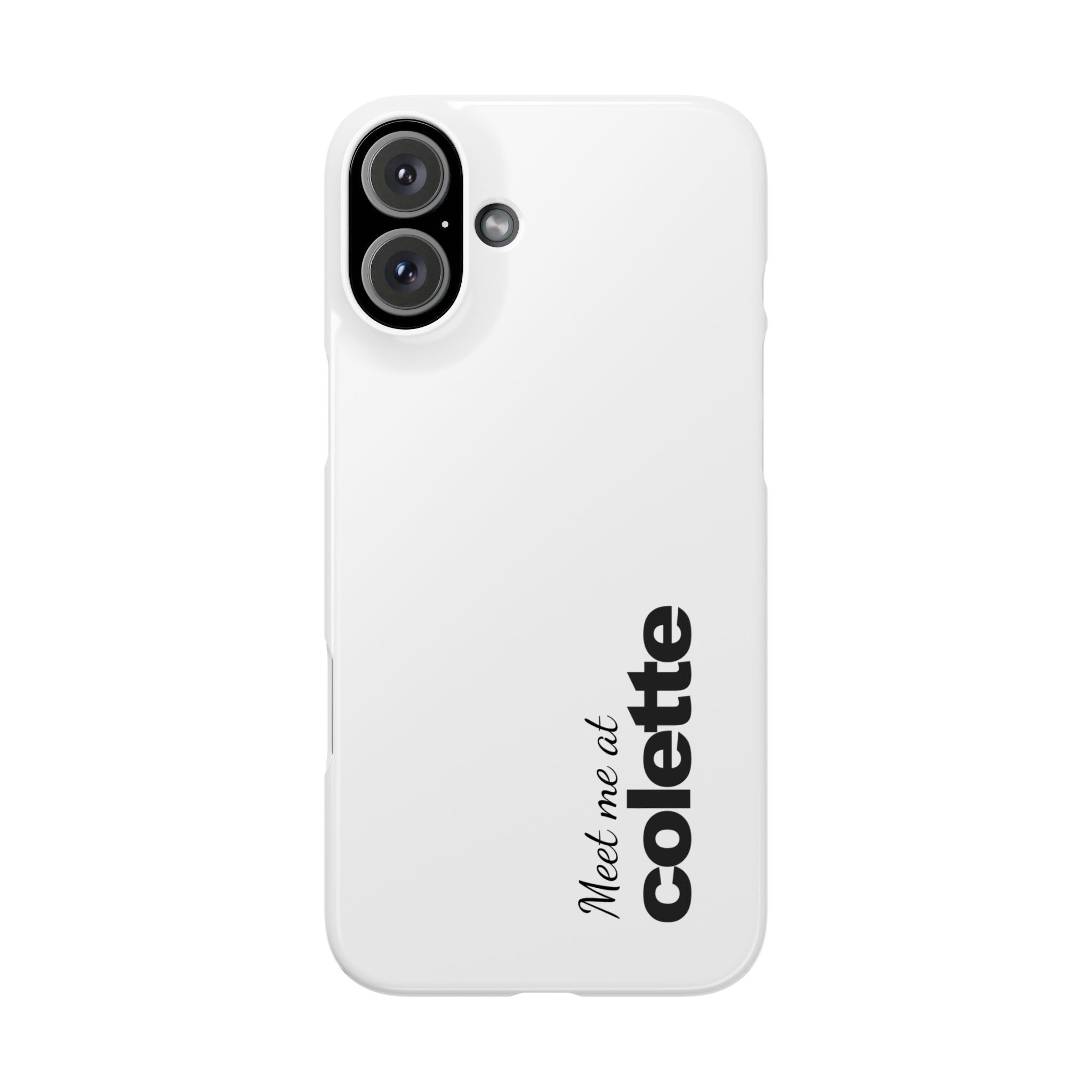Slim Phone Case — "Meet me at colette" Phone Cover 'colette' logo