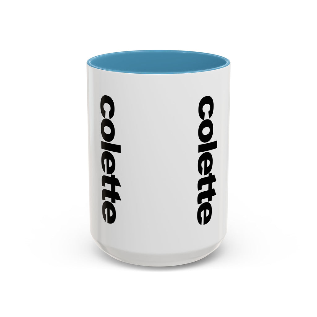 colette Accent Coffee Mug – Color Handle & Interior (11/15oz)